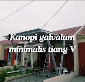 KANOPI DENGAN TIANG V