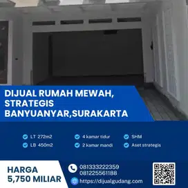 Dijual Cepat Rumah Mewah Siap Huni,Lokasi Banyuanyar,solo luas 272m2