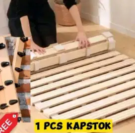 Dipan kayu pallet model minimalis bisa di gulung seperti karpet