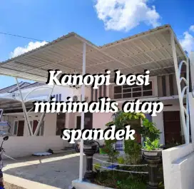 KANOPI BESI ATAP SPANDEK