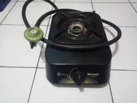 Kompor gas Rinnai 1 tungku + selang regulator