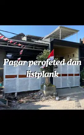 PAGAR PORFORETED & LISTPLANK