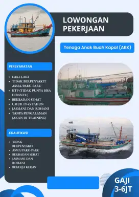 LOWONGAN PEKERJAAN ABK IKAN (CIPUTAT)