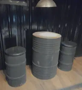 Custom drum Meja kursi set