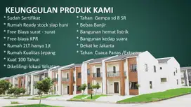 Rumah Bergaya Jepang di Depok Akses Dekat Pintu Tol Siap Huni J-30240