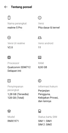 Realme 5pro spek dewa
