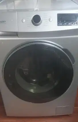 mesin ccuci front loading sharp inverter baguss