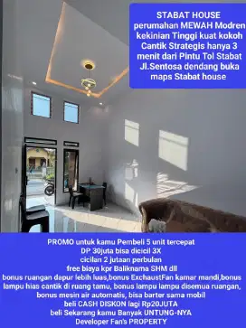 STABAT HOUSE Perumahan Mewah Modren Cantik Tinggi Kokoh DP 30jt all in