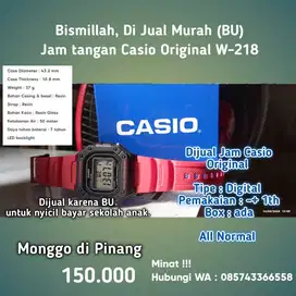 Jam tangan Casio W-218 (2nd) ORIGINAL