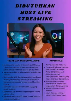 Lowongan Kerja Host Live