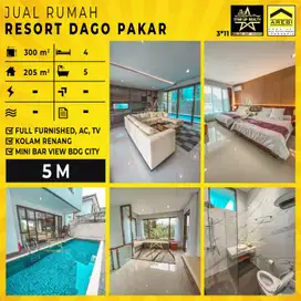 5M nego Dijual cepat Rumah keren ada kolam renang di Resort Dago Pakar