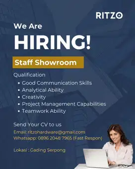 Dibutuhkan Segera Staff Showroom