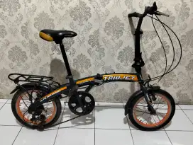 Sepeda lipat anak ukuran 16 untuk usia 5 sampai 12 tahun