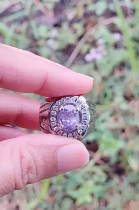 Cincin Sapphire Natural Purplish-Pink Asal Sri Lanka – 3.64 cts