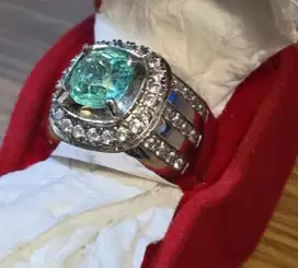 Cincin Natural Emerald 2.05 ct – Asal Colombia, Bermemo GRI