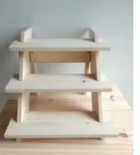 Meja display tempat toples dekorasi toko