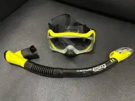 2 SET Original Tusa MaskSnorkel Imprex 3-D Dry Adult