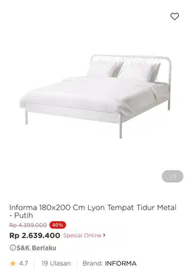 Dipan kasur informa ukuran 180x200