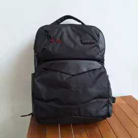 Tas Backpack American Tourister Original Black Laptop Gaming Traveling