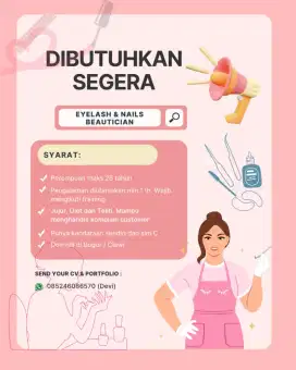 LOWONGAN BEAUTICIAN