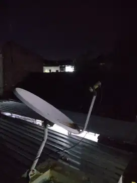 Antena parabola biru
