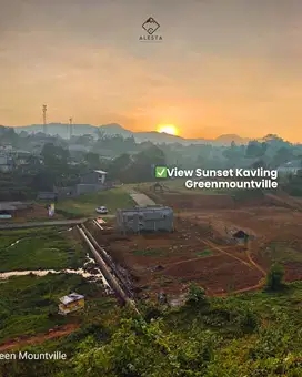 Lokasi tanah murah view sunset pegunungan megamendung puncak bogor