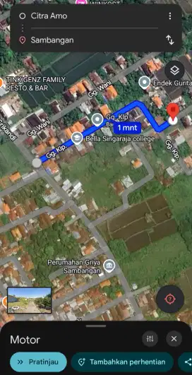 Tanah dekat sekolah sma,smp singaraja sambangan