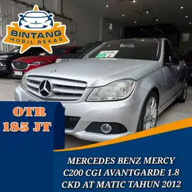 MERCEDES BENZ MERCY C200 CGI CKD 1.8 AT AUTOMATIC 1800 CC TAHUN 2012
