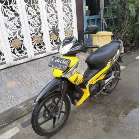 Honda Supra X 125 2007 CW DD Karbu Kuning Asli,ss lengkap mesin halus
