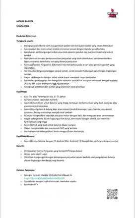 Mobile Barista Rider - Sejuta Jiwa