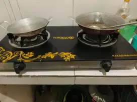 Jual 1 set kompor hakasima kaca mulussss
