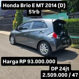 Antik KM 51rb.. Honda Brio E MT 2014 (D)