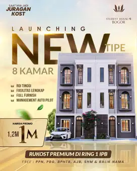 Rukost exclusive di Ring 1 IPB, strategis dan invenstasi menguntungkan