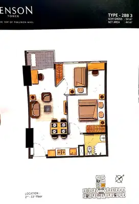 SEWA APARTMENT BENSON 2 BEDROOM KOSONGAN MURAH