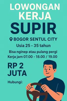 Supir pribadi antar jemput