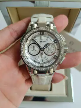 Concord C2 automatic chronograph DIAMOND bezel audace savoir fair