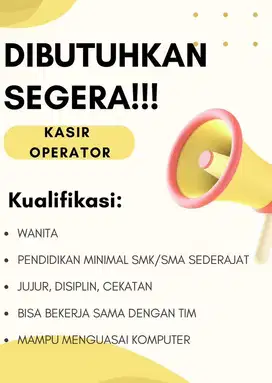 Kasir Operator Lapangan