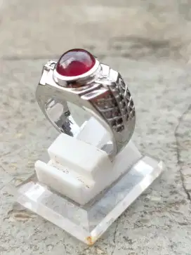 Permata Rubi ring perak