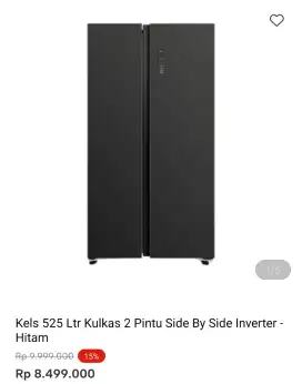 KULKAS SBS KELS 525 LTR