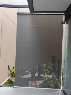 roller blind outdoor bahan anti air penghalang sinar matahari