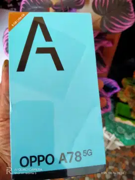 Oppo A78(5G)8/256 segel dos (Baru) dpt hadiah 17 an. PAS