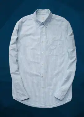 KEMEJA GIORDANO SOFT BLUE, SIZE : L (LD110, P72)