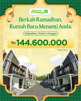Rumah Cash,2Lantai,Harga murah,Akses Strategis, Promo 400jt an