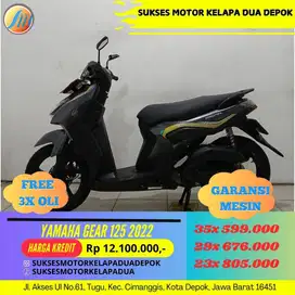 YAMAHA GEAR 125 2022 CASH/KREDIT DP MULAI 400RB AJA