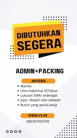 ADMIN+PACKING ONLINESHOP