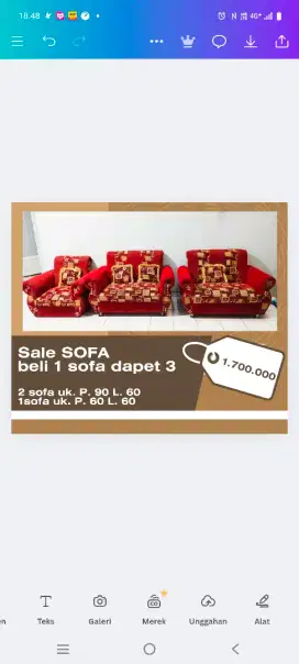 Dijual SoFa bekas seperti baru