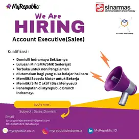 DIBUTUHKAN SEGERA KARYAWAN SALES MYREPUBLIC