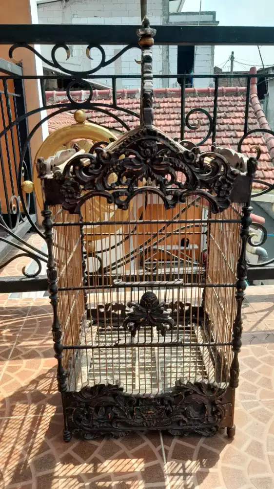 Sangkar burung ukir 35x35