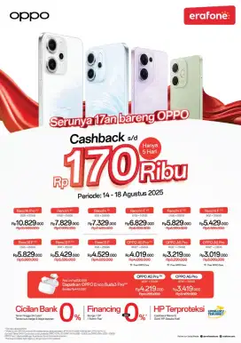 PROMO CASHBACK KHUSUS AGUSTUS