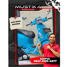 Perfect Condition!!Vespa Sprint S 2022 Warna Favorit Mulus-Mustika